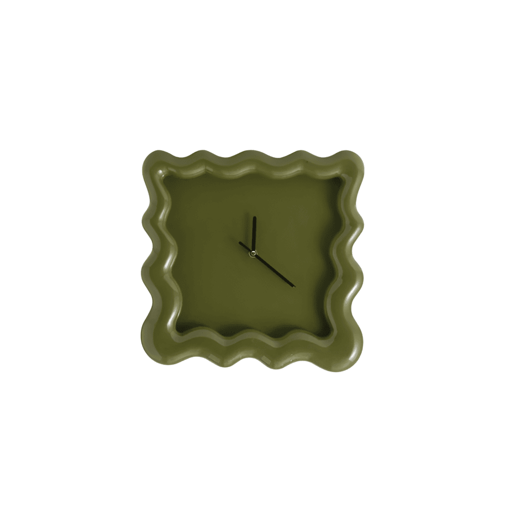 SweetHour | Biscuitvormige wandklok – Crème, uniek ontwerp, moderne decoratieve klok