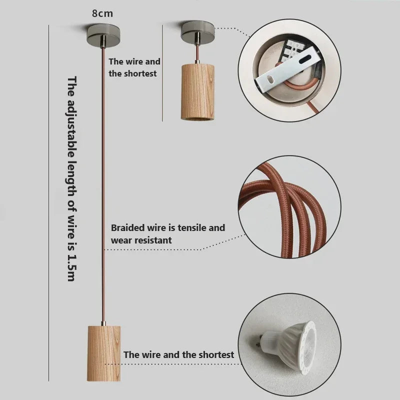 NordicGlow - Scandinavische Houten Hanglamp