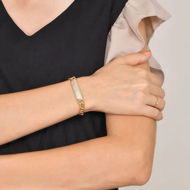 Jessica armband | Gouden sieraad met fonkelende stenen