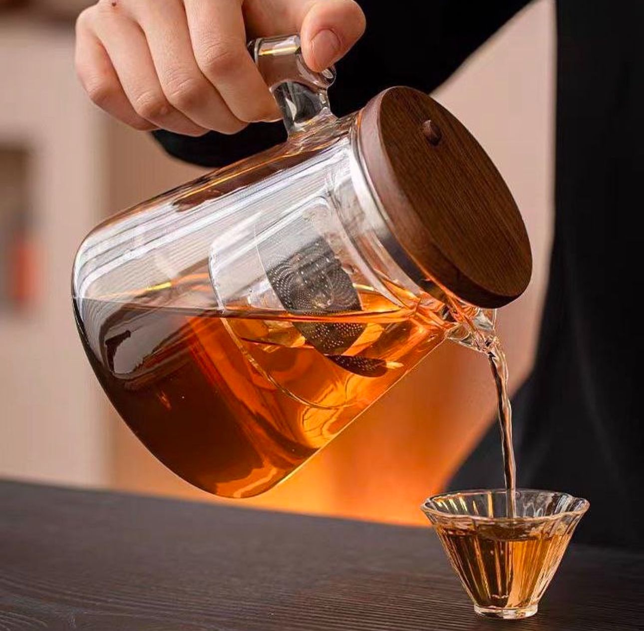 Glazen Theepot | Met zeef | Verse thee zonder stukjes