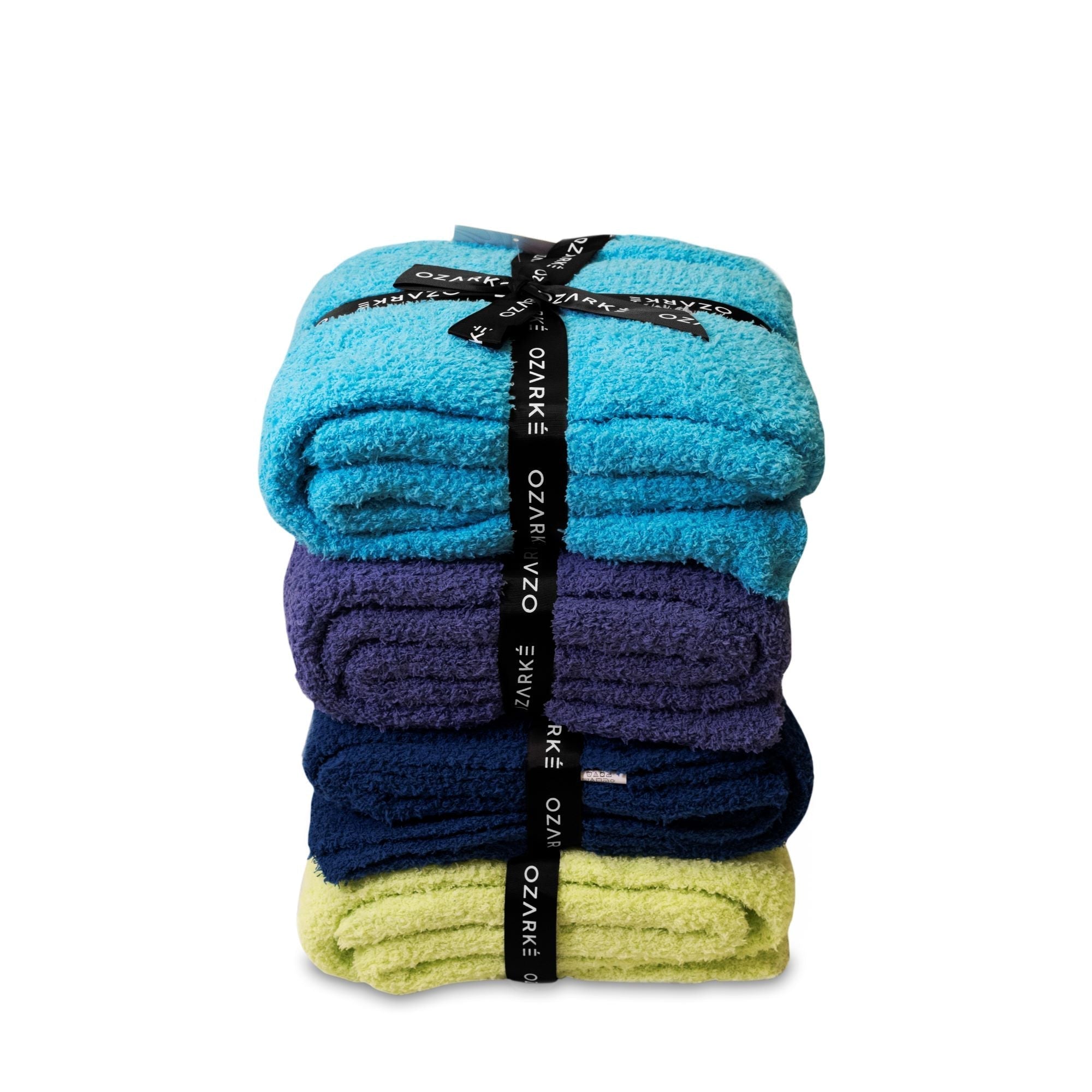 Luxurious Ribbed-Edge Throw Blanket -Comfortabel en Stijlvol Dekentje