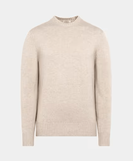 Complete Outfit Heren | Jas/Blazer + Trui/Blouse + Pantalon + Hoge Suede Loafers - Puento Fortade - TP 30 - Essential Bruin/Beige