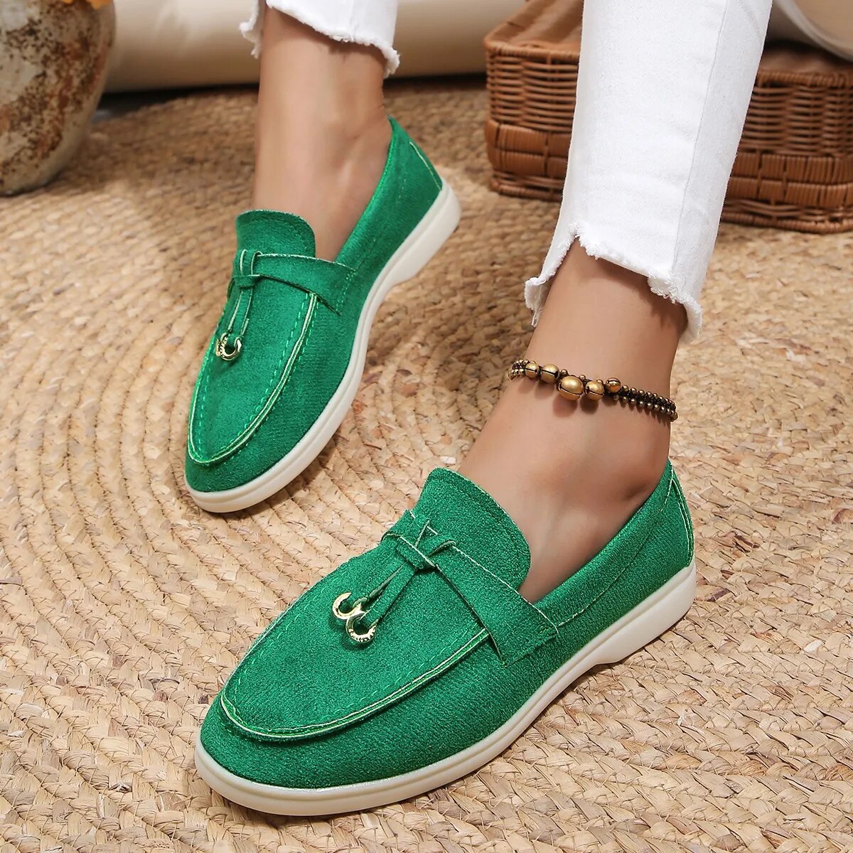 Ann-Sophie | Suède Loafers