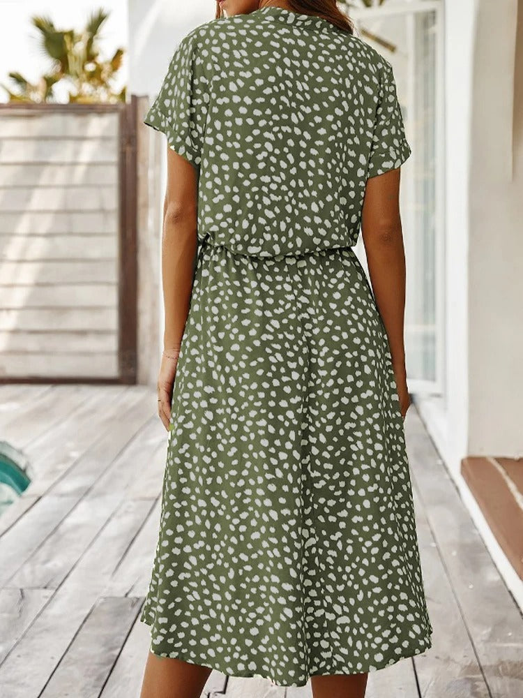 Elyssa | Luchtige Midi Zomerjurk - Elegant en Comfortabel