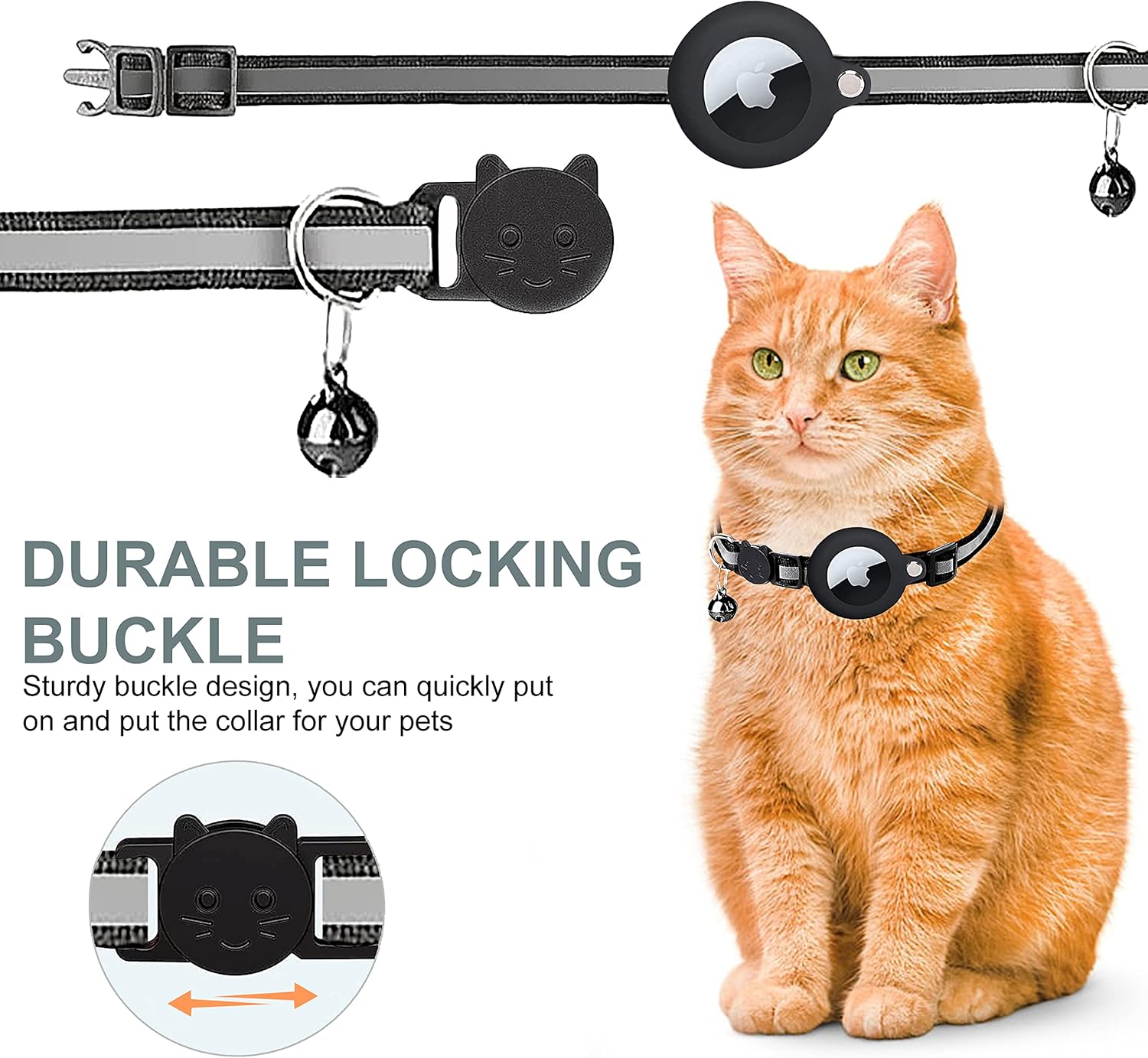 CATGUARD – GPS Halsband voor Katten met Reflecterend Design