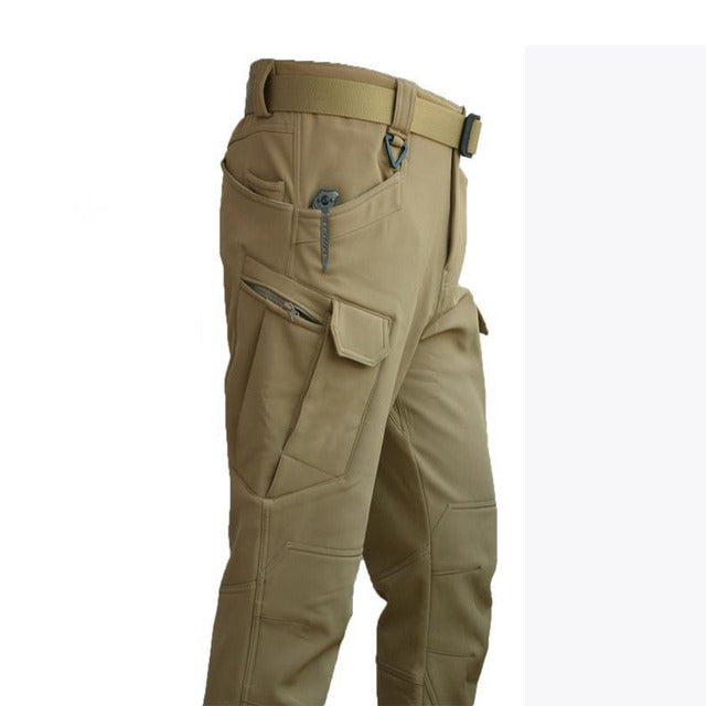 Northpeak Heren Outdoor Set - Gevoerde Winterjas met Capuchon en Cargobroek - Warme Tactische Outdoorkleding, Los of als Set in Khaki, Groen en Zwart