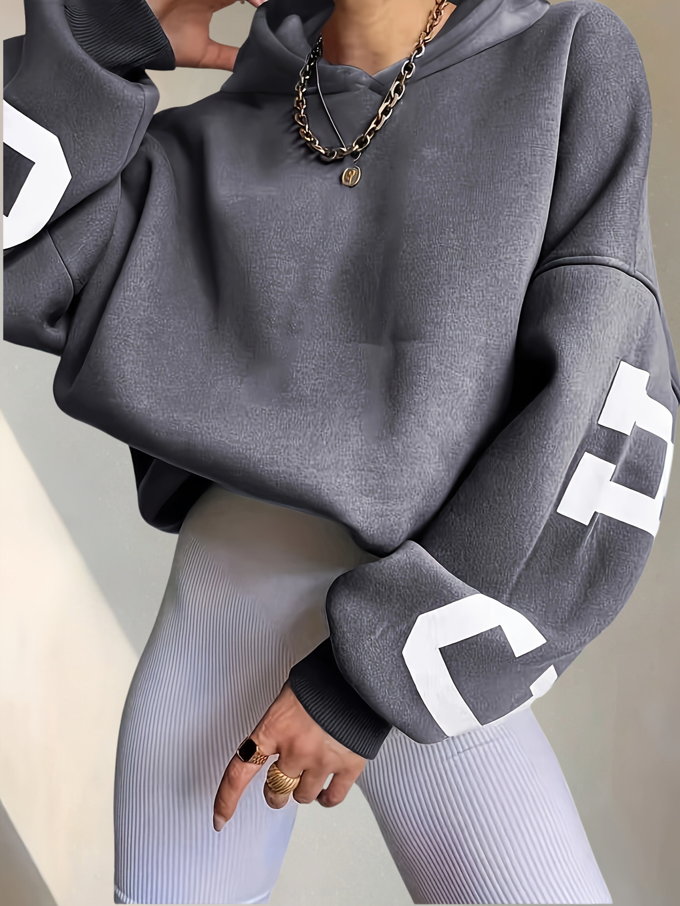 Hoodie Dames, Oversized Hoodie | Bedrukt - Comfortabel - Perfect voor Dagelijks Gebruik