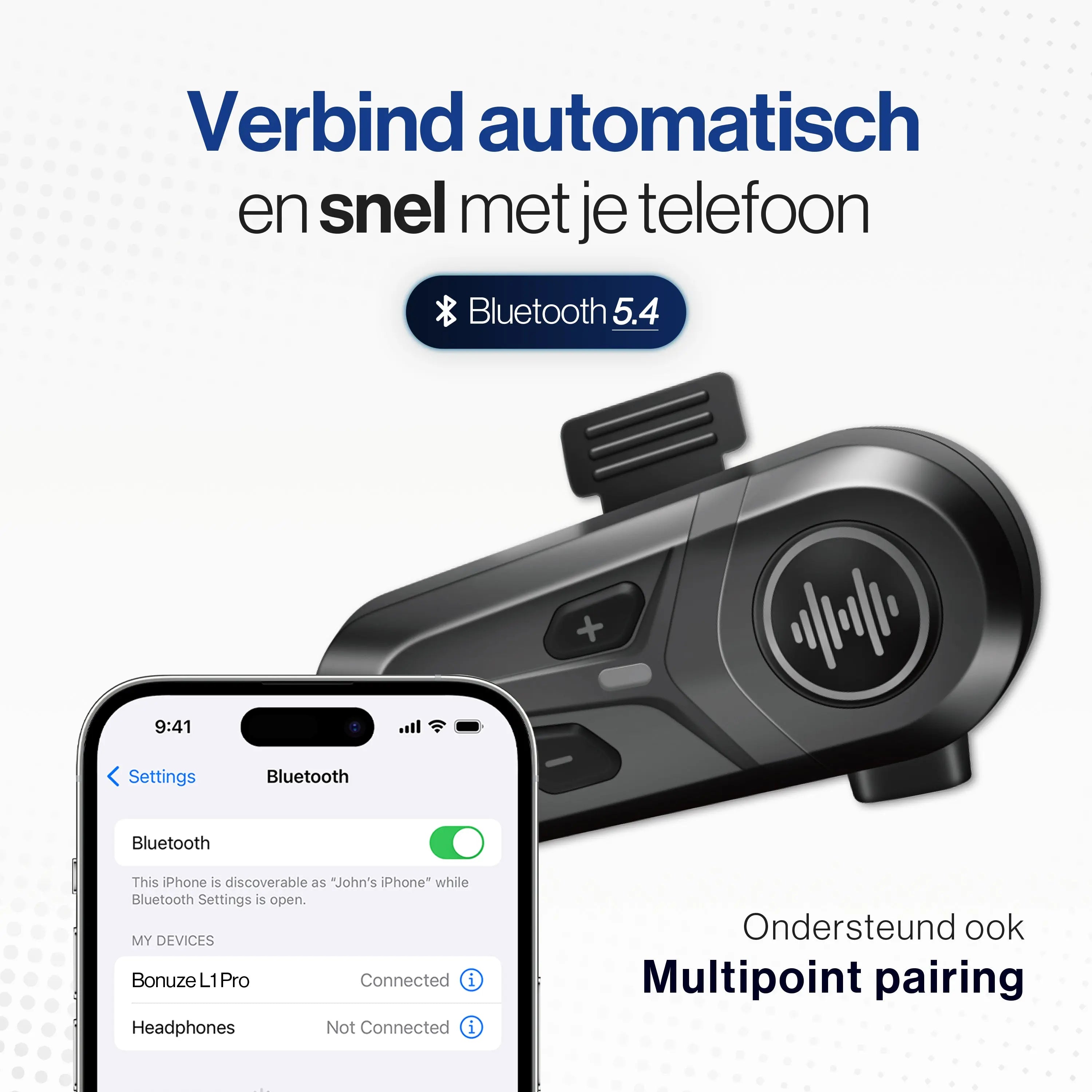 HEARPRO L1 Pro Motorhelm Headset