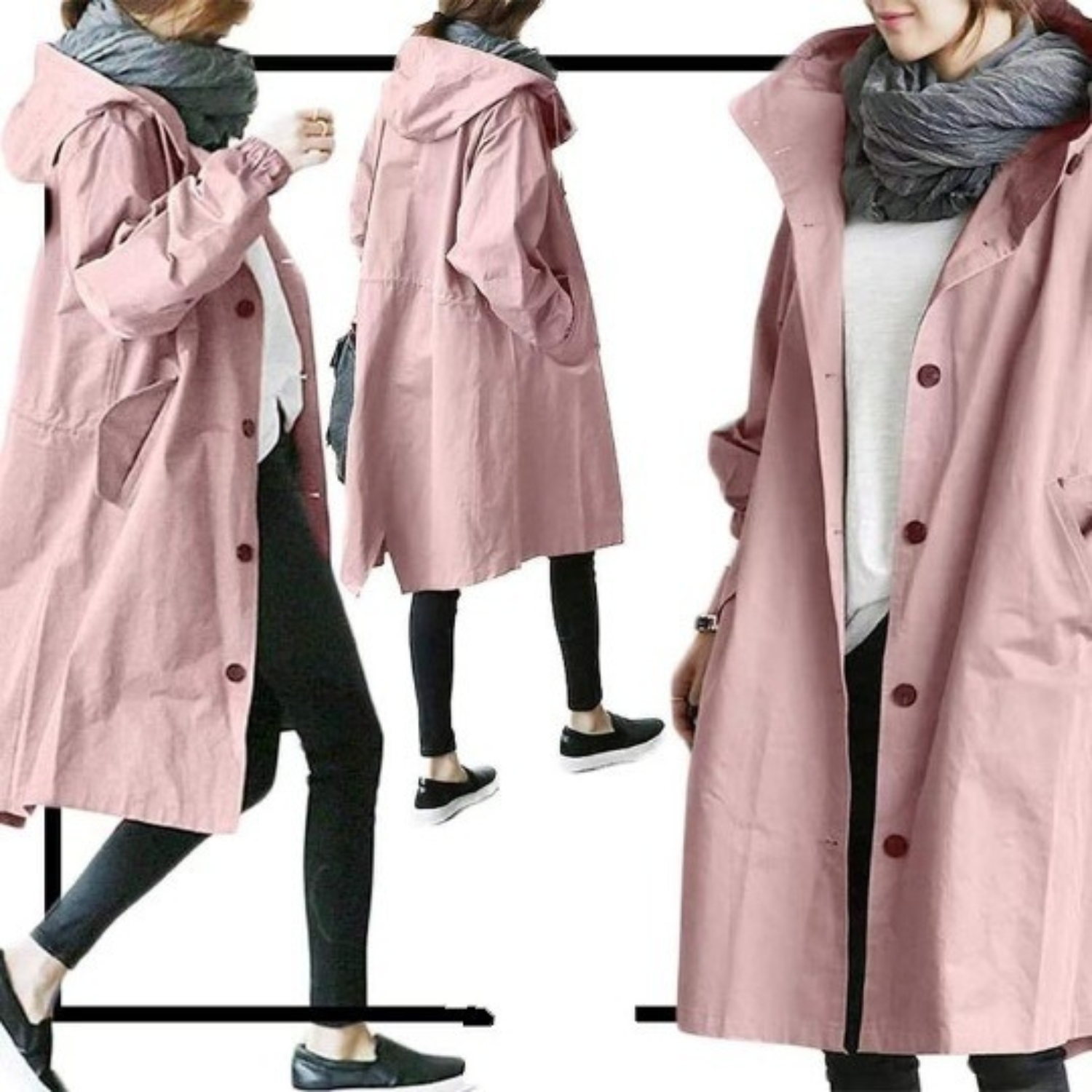 Women's Coat - Trench Coat - Ideal for all seasons
