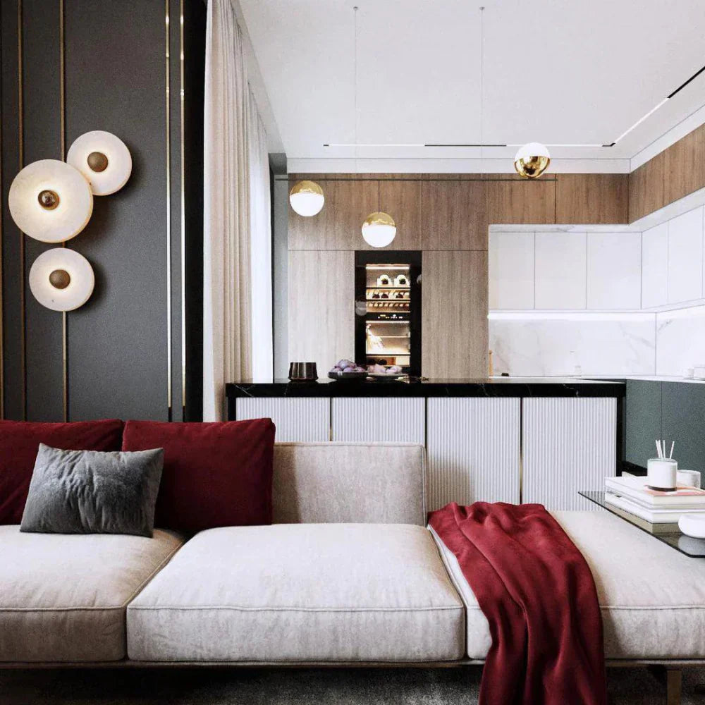 Alabaster Wandlamp – Minimalistische Luxe Verlichting | Sfeervolle Wanddecoratie