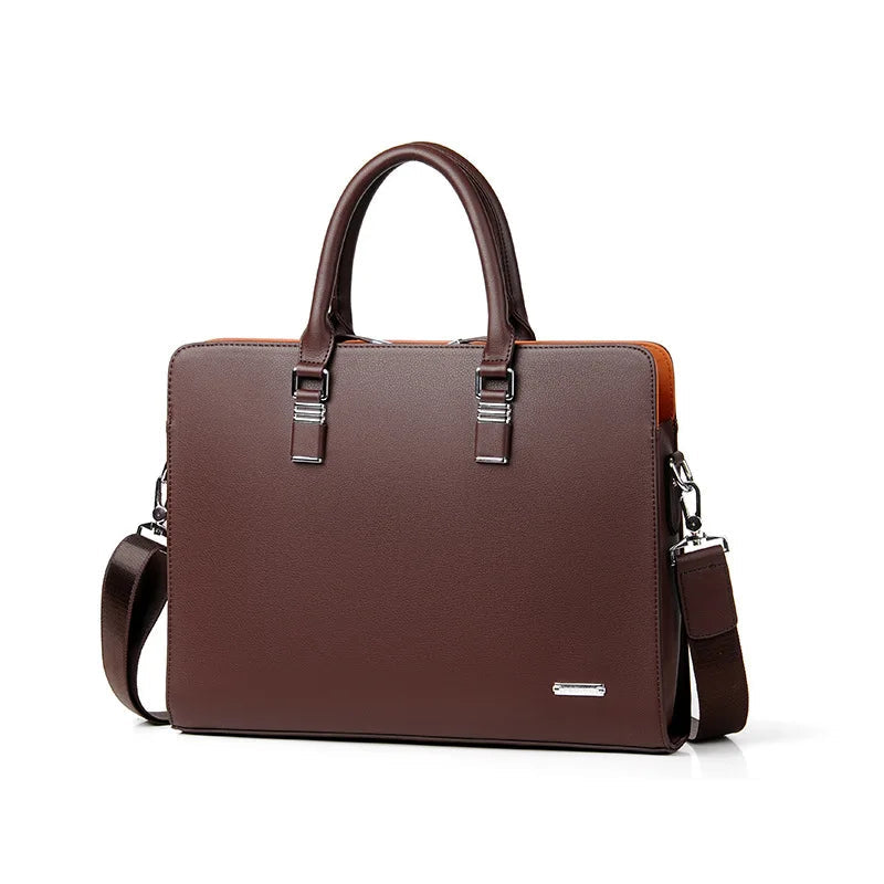 Le Sac Marceau | Leren Laptoptas Heren met Verstelbare Schouderriem – Ruim en Stijlvol voor 14-15 Inch Laptops