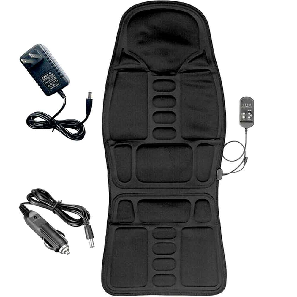 Massagestoelkussen met Verwarming en 8 Instelbare Massagezones voor Auto en Thuis