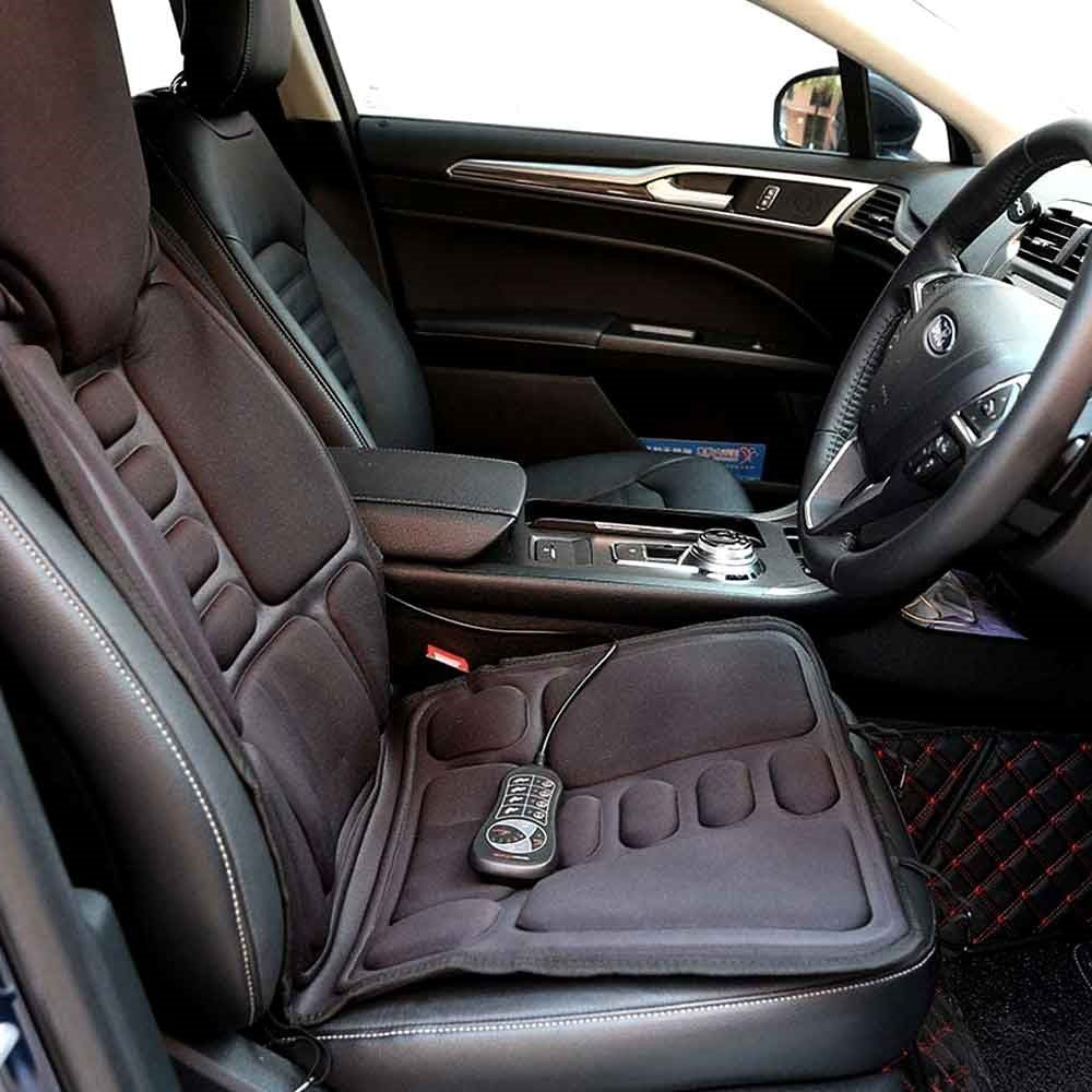 Massagestoelkussen met Verwarming en 8 Instelbare Massagezones voor Auto en Thuis