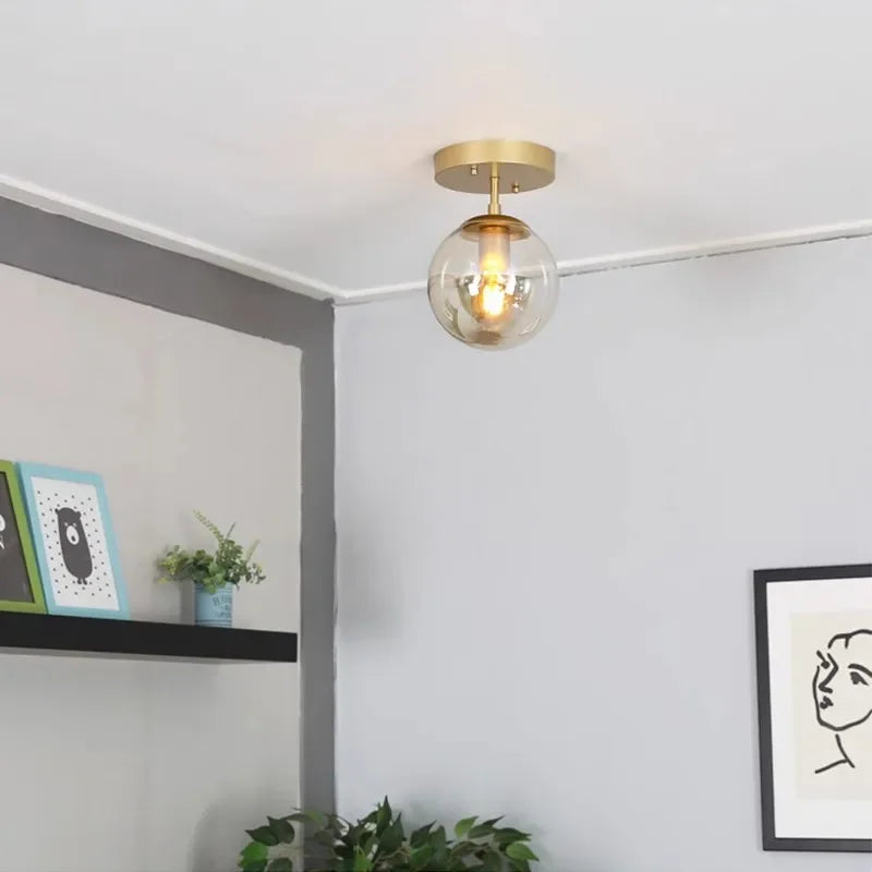 Moderne Glazen Bol Plafondlamp
