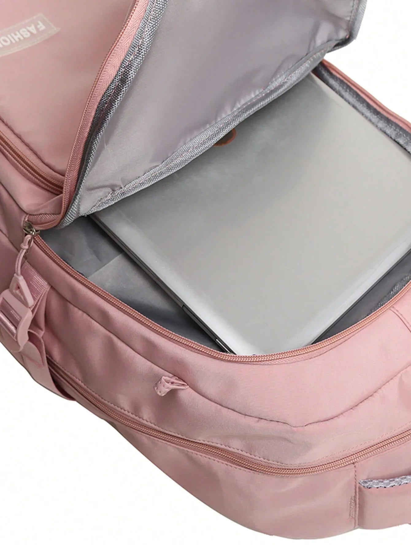 Waterdichte roze meiden rugzak met laptopvak – stijlvolle schooltas