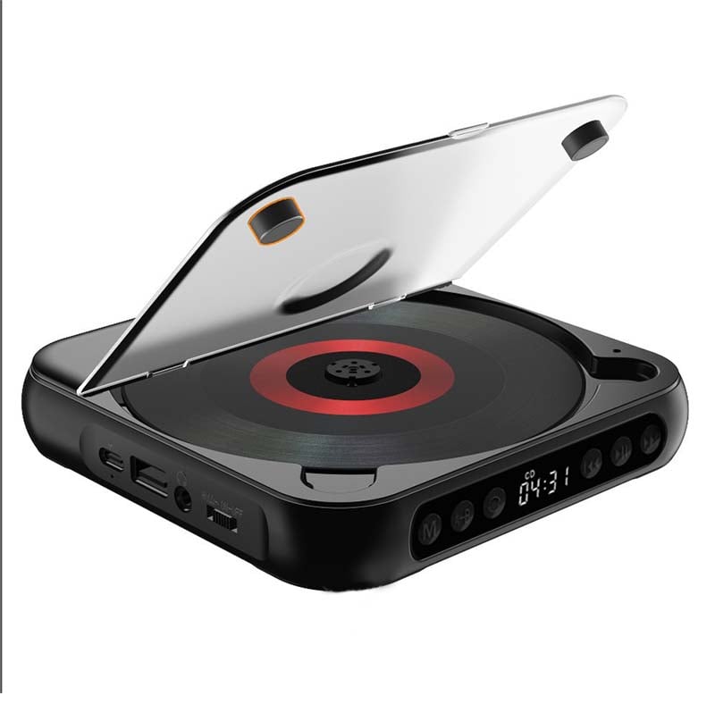 Navando Draagbare CD-Speler met Bluetooth - Compact en Licht, voor CD, CD-R, CD-RW en MP3 - Oplaadbaar via USB-C, met 3,5 mm Aansluiting