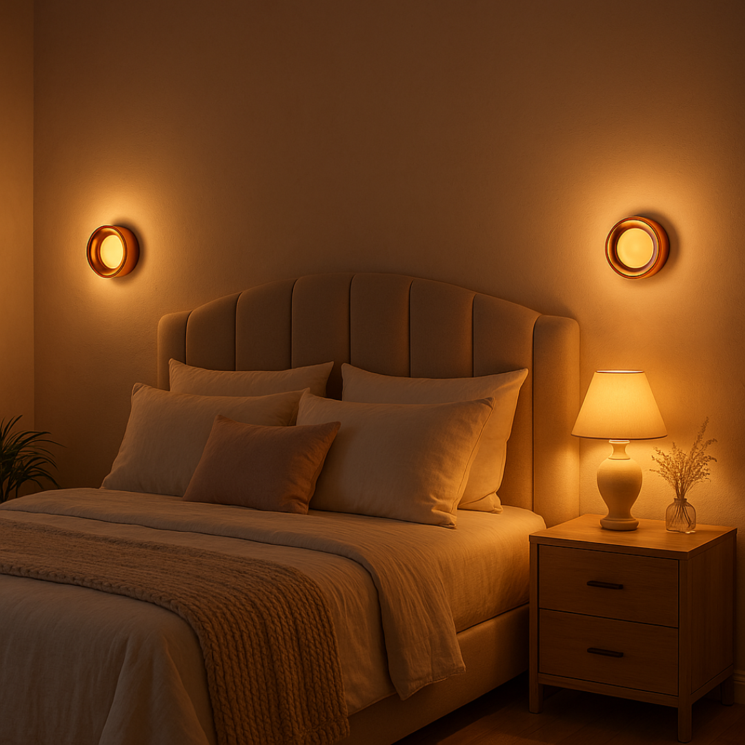 Nomeva | Moderne wandlamp met kuiltjestextuur | Hoogwaardig metaal | Energiezuinige LED | Verkrijgbaar in Amber, Rook, Wit | Eenvoudige installatie | 13,7x7 cm | Voor woonkamer, slaapkamer, gang