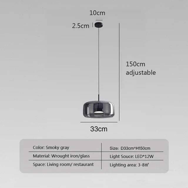 BAUHAUS | Transparent Light - Minimalistische Glazen Hanglamp