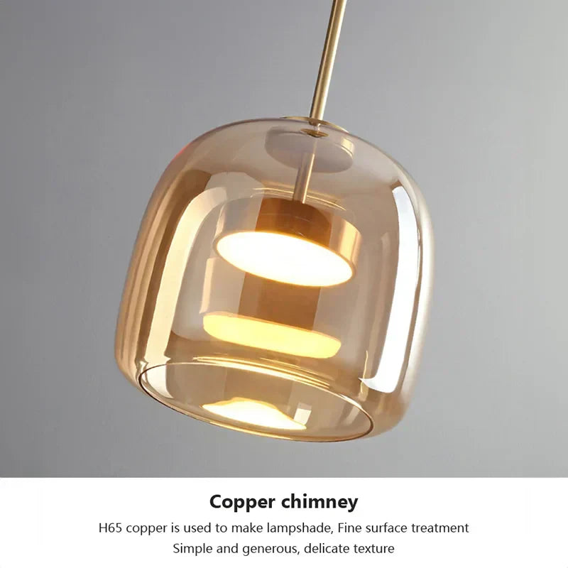 BAUHAUS | Transparent Light - Minimalistische Glazen Hanglamp