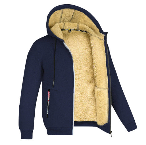 Bramwell Heren Hoodie met Rits - Warm Gevoerd Vest met Capuchon en Slim Fit - Casual en Sportieve Winter Zip Hoodie in Zwart, Blauw en Grijs