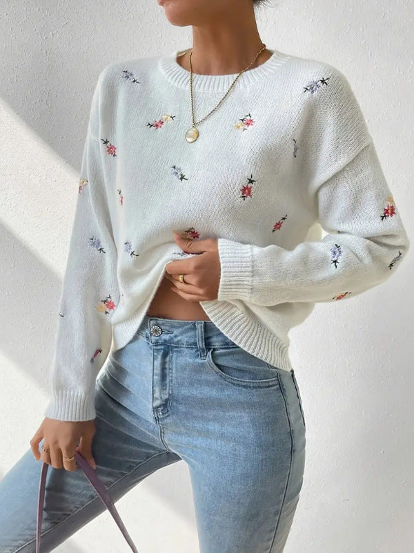 Casual gebloemde trui voor Vrouwen - Comfortabel, Stijlvol & Zacht