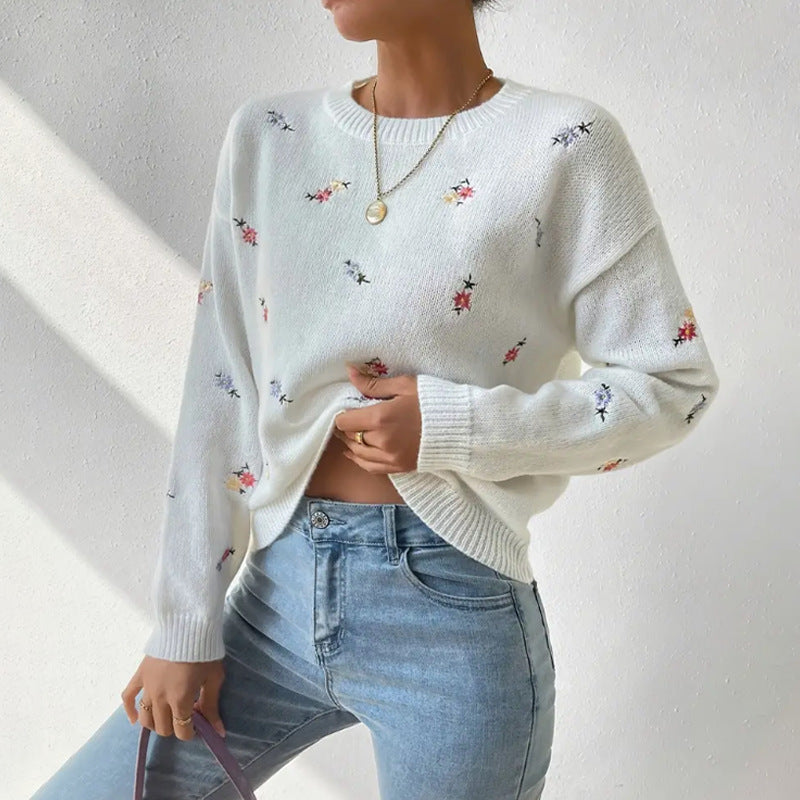 Casual gebloemde trui voor Vrouwen - Comfortabel, Stijlvol & Zacht