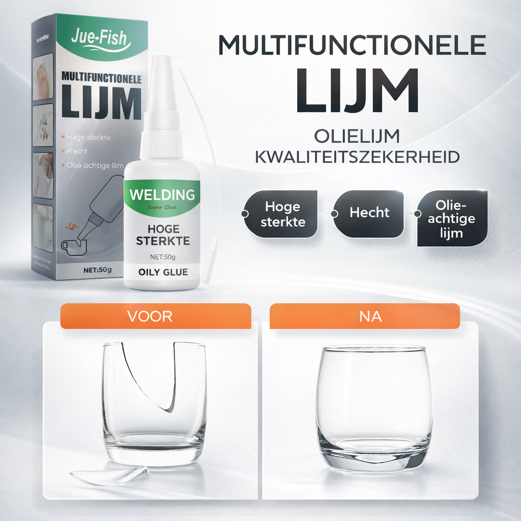 Universele Superlijm Transparant Sterk | Binnen Seconden Rock-Solid Fix