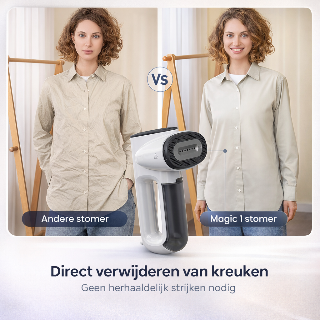 Draagbare Stoomstrijker Kleding | Kreukvrij in Minuten Zonder Strijkplank