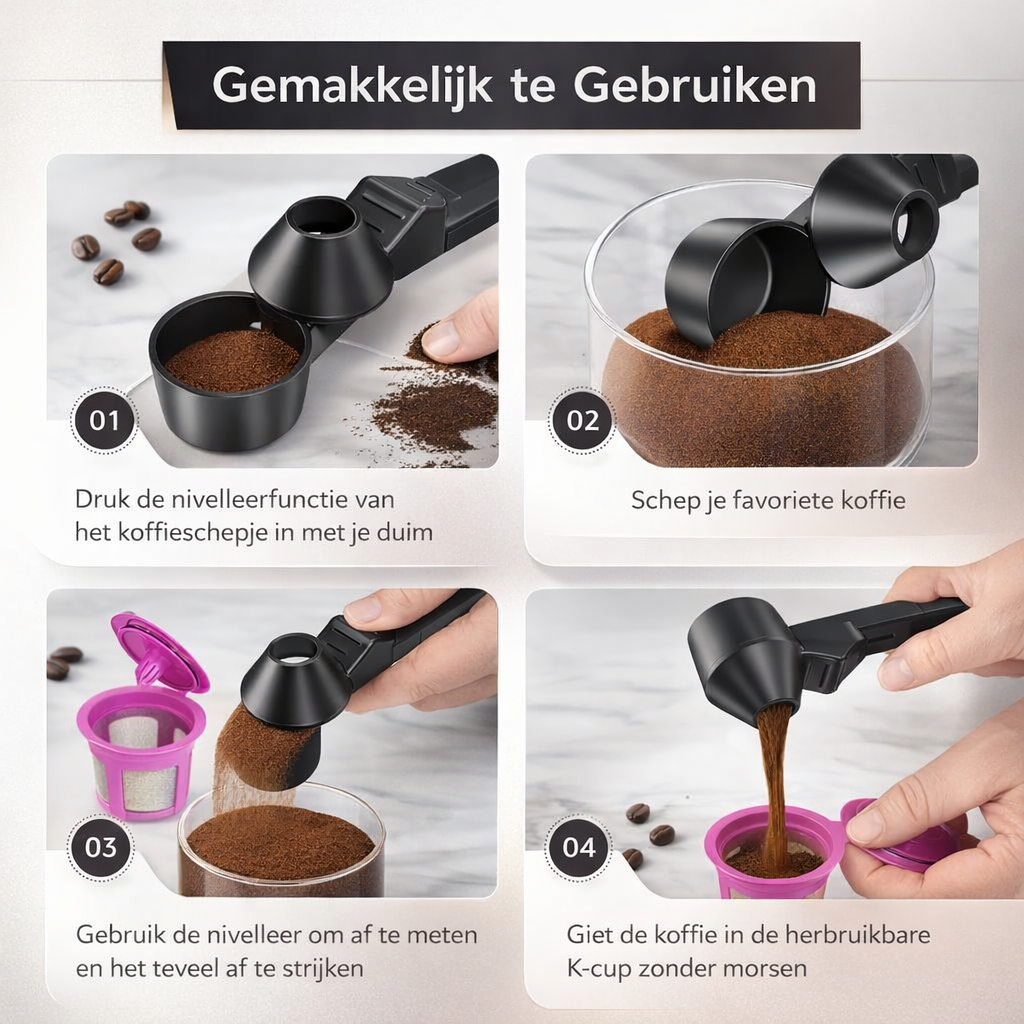 Meetlepel met Trechter | Perfect Doseren Zonder Knoeien