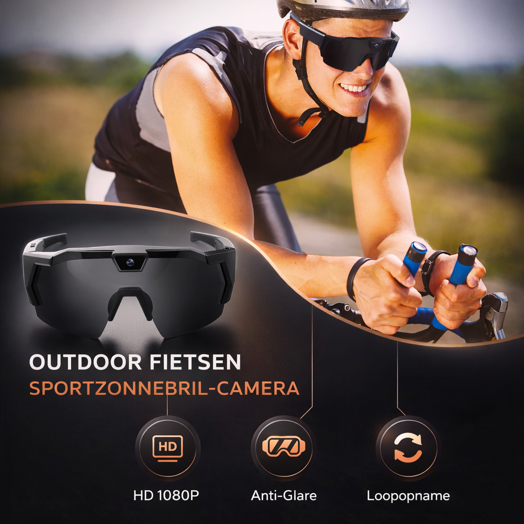 Smart Bril Camera HD Video | Leg Alles Vast tijden wielrenner , motor rijden en tijdens het sporten
