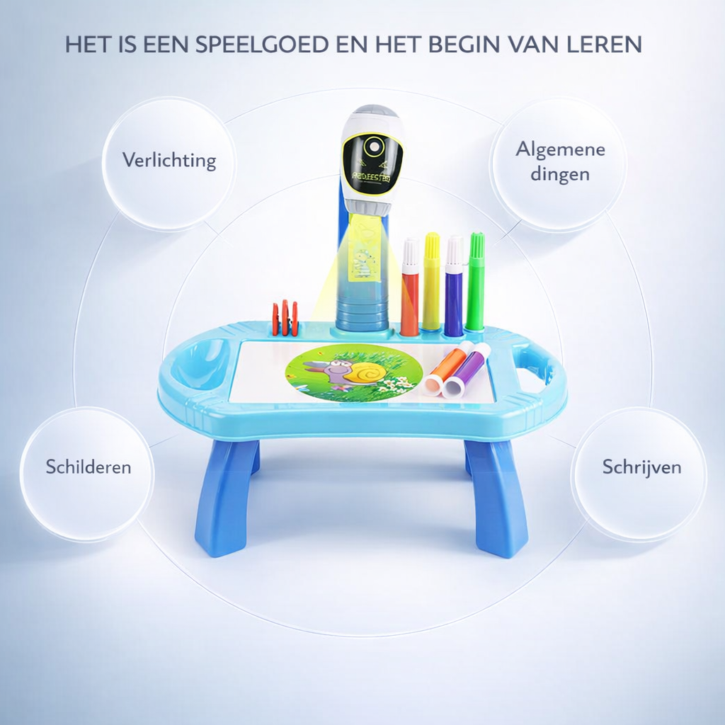 LED Tekentafel Kinderen Projector | Laat Kinderen Direct Beter Tekenen