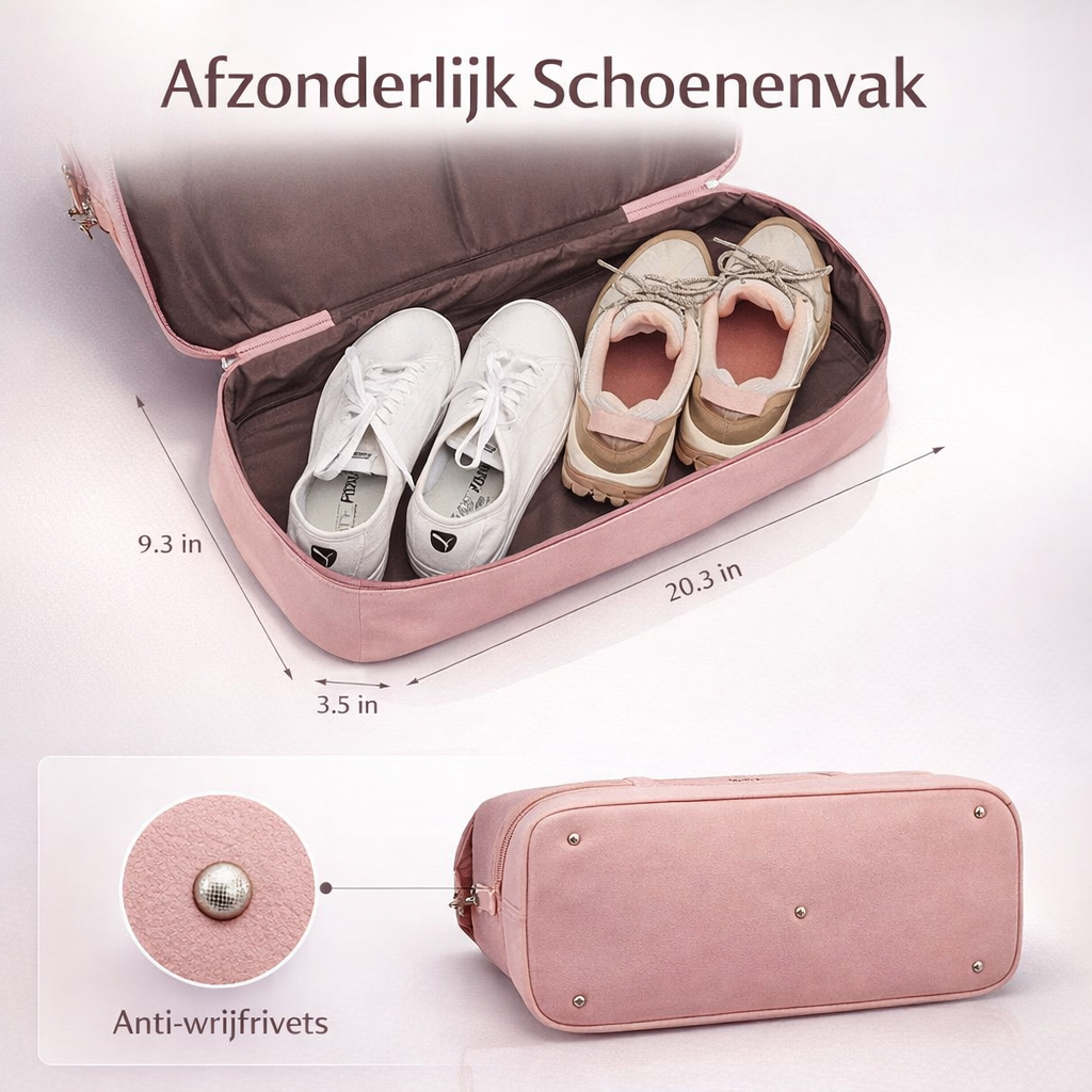 Weekendtas 45L Canvas | Extra groot & stevig | duffel tas dames