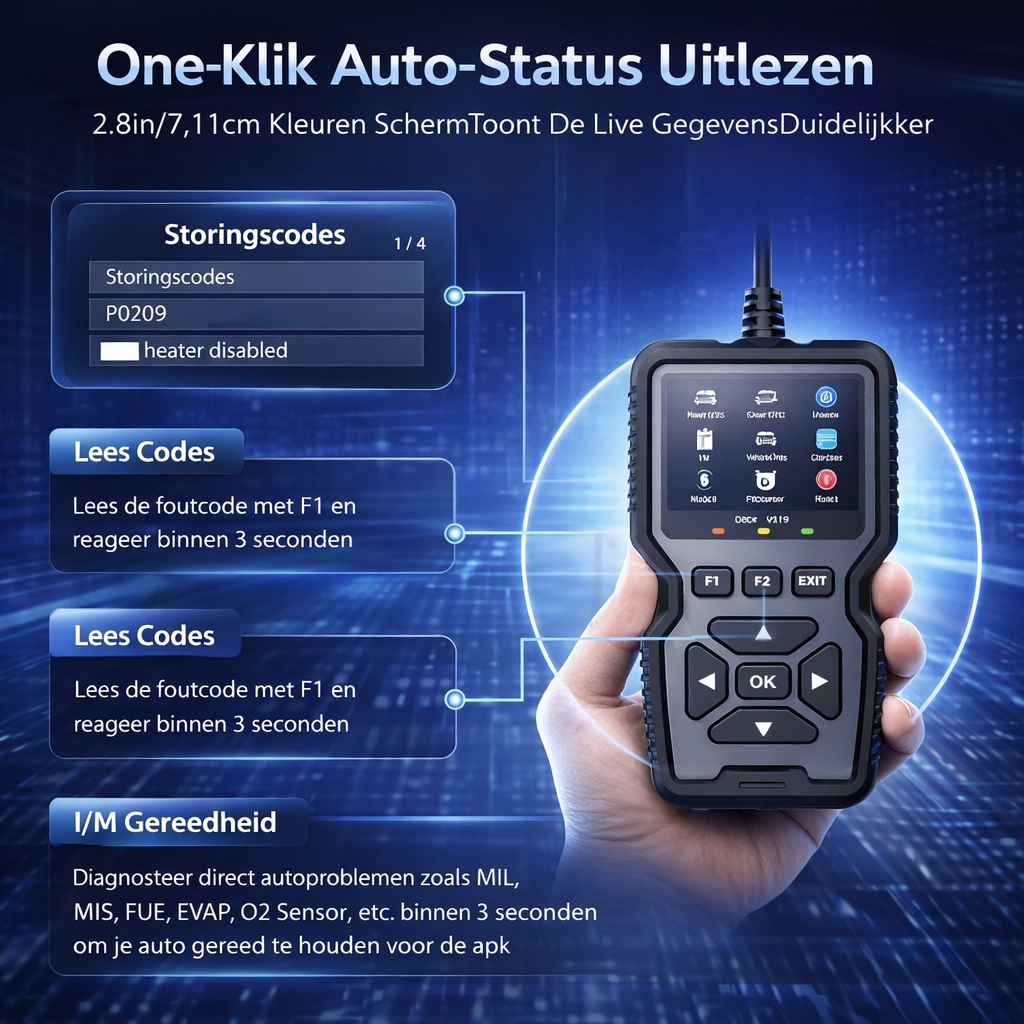 OBD2 Scanner Auto | Bespaar garagekosten | foutcode lezer auto