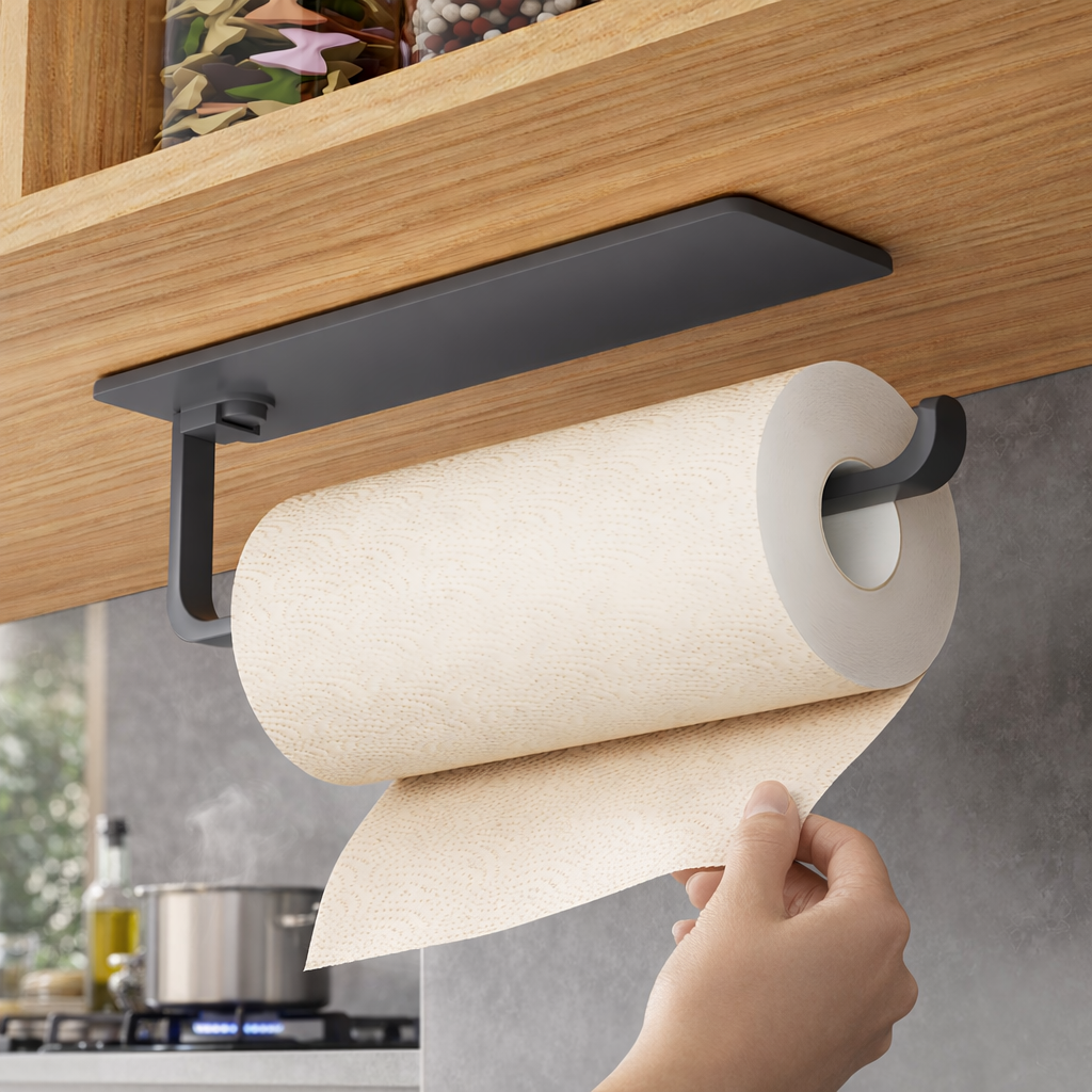 Keukenrolhouder Onder Kast | Ruimtebesparend | papierhouder keuken