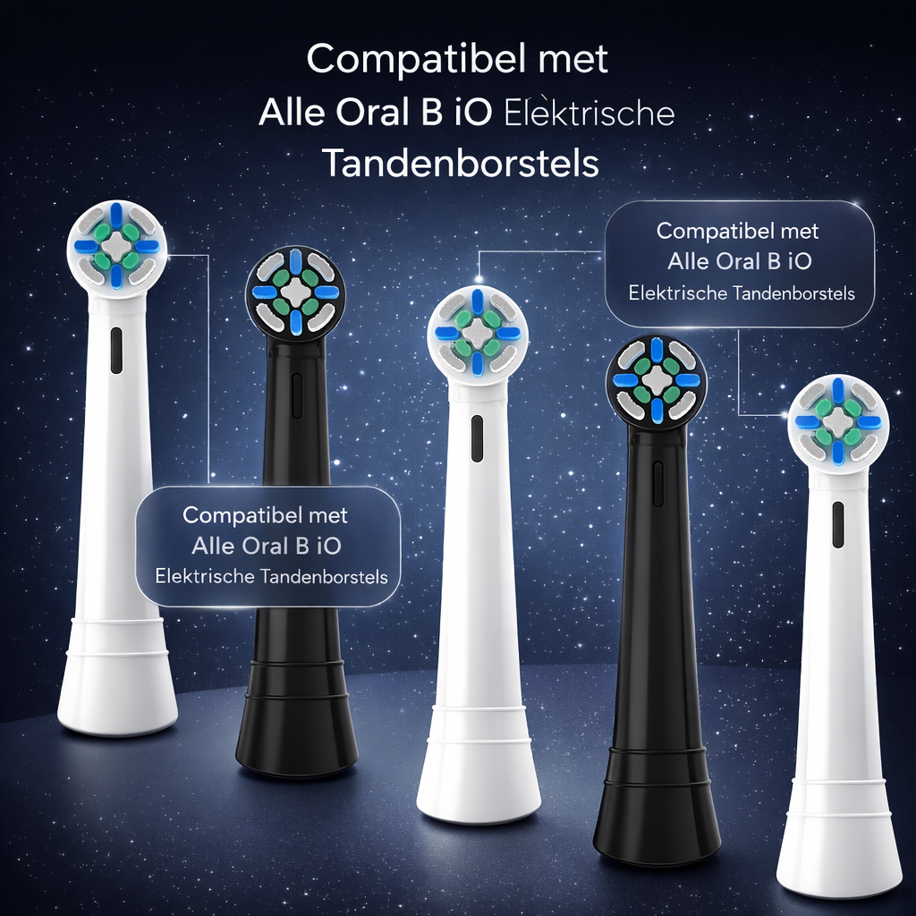 Oral-B iO Opzetborstels | Compatible met Series 2/3/4/5/6/7/8/9/10| tandenborstel kopjes