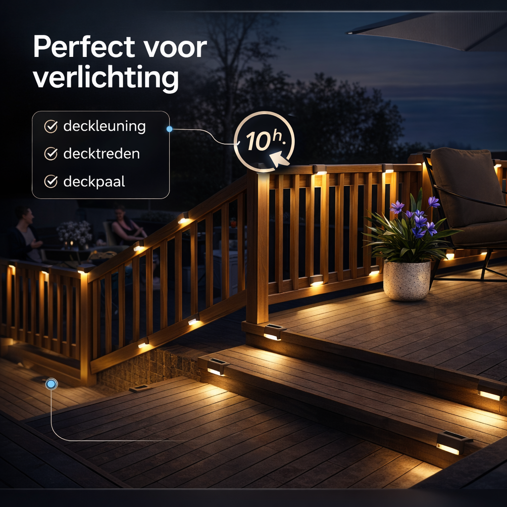 Solar Tuinlampen Set | Geen stroomkosten | buiten verlichting solar
