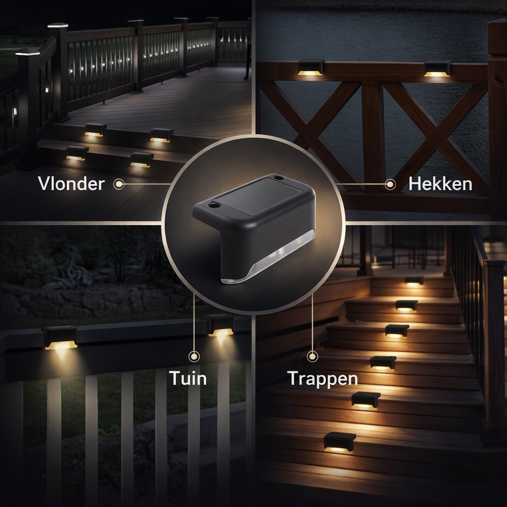 Solar Tuinlampen Set | Geen stroomkosten | buiten verlichting solar