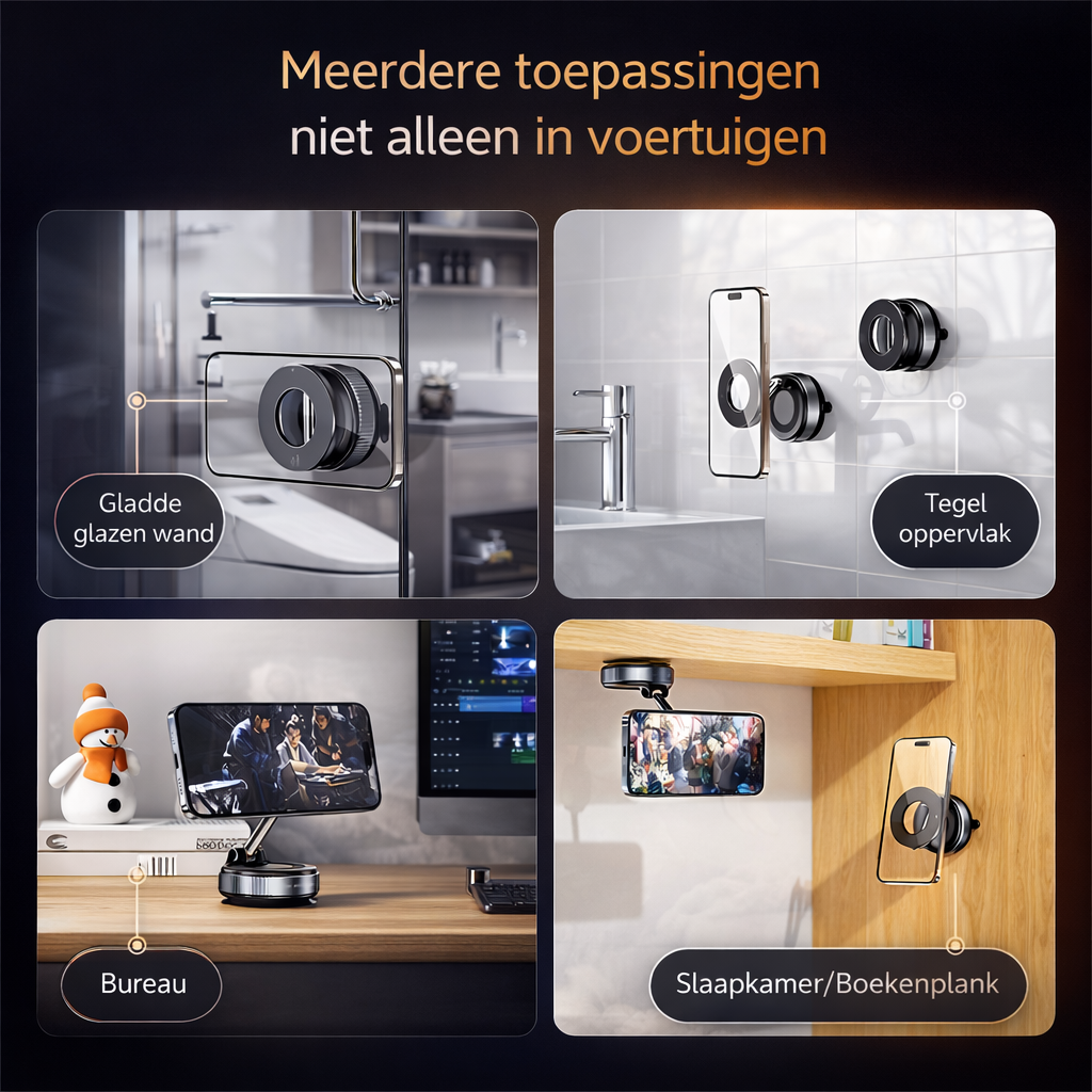 Telefoonhouder Magnetisch | Extra sterke grip | auto houder 360