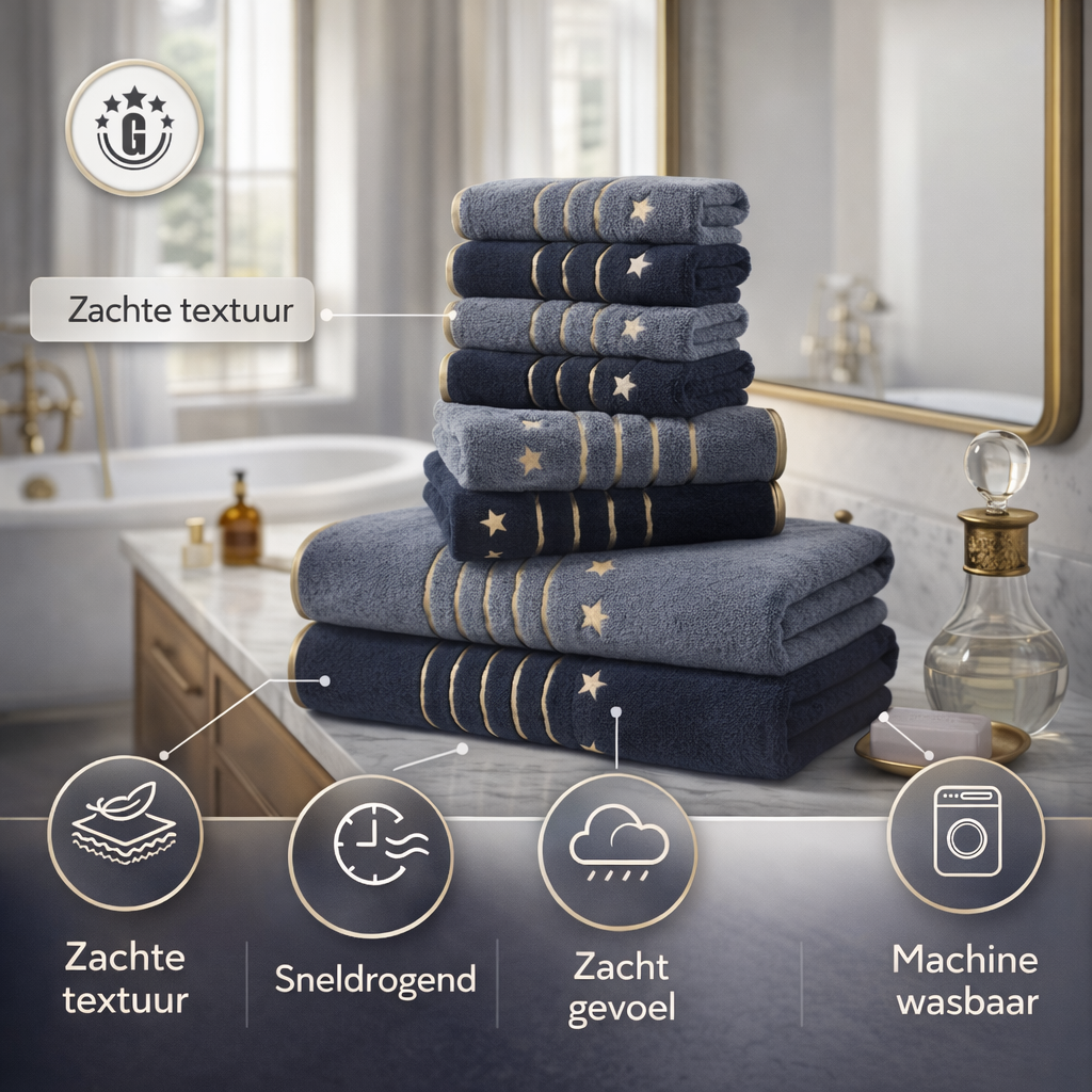 Handdoeken Set 8-delig | Extra zacht & absorberend | badhanddoek set