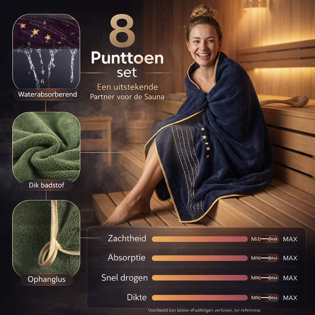 Handdoeken Set 8-delig | Extra zacht & absorberend | badhanddoek set