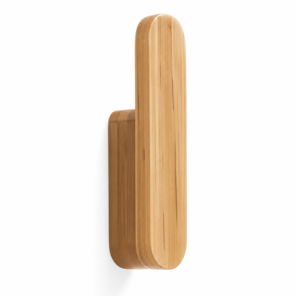 Wallora | Houten Hakenleiste 4 Delig voor Wandorganisatie | houten kapstok hakenleiste wandhaken set