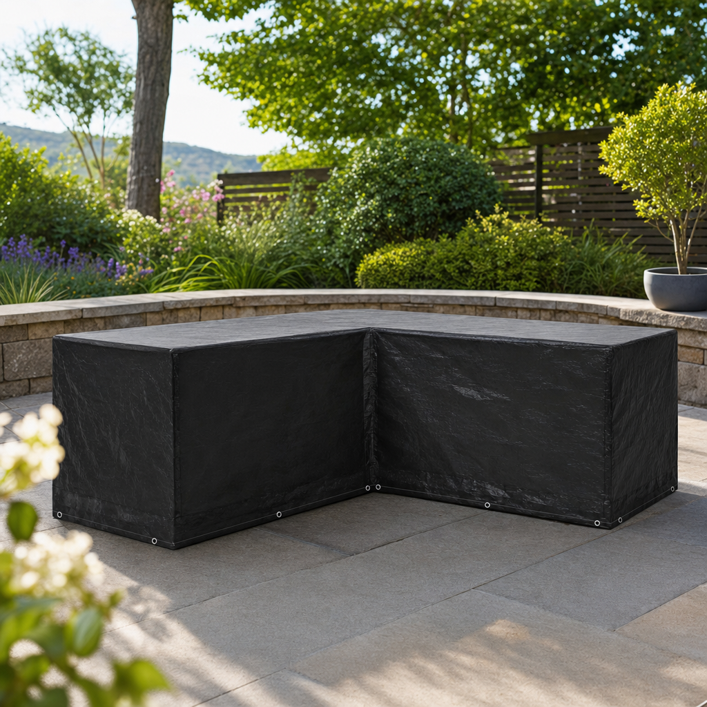 Loungeshield | L Vormige Tuinmeubelhoes 250x250x90 cm | L vorm tuinmeubelhoes loungeset hoes waterdichte tuinmeubelhoes