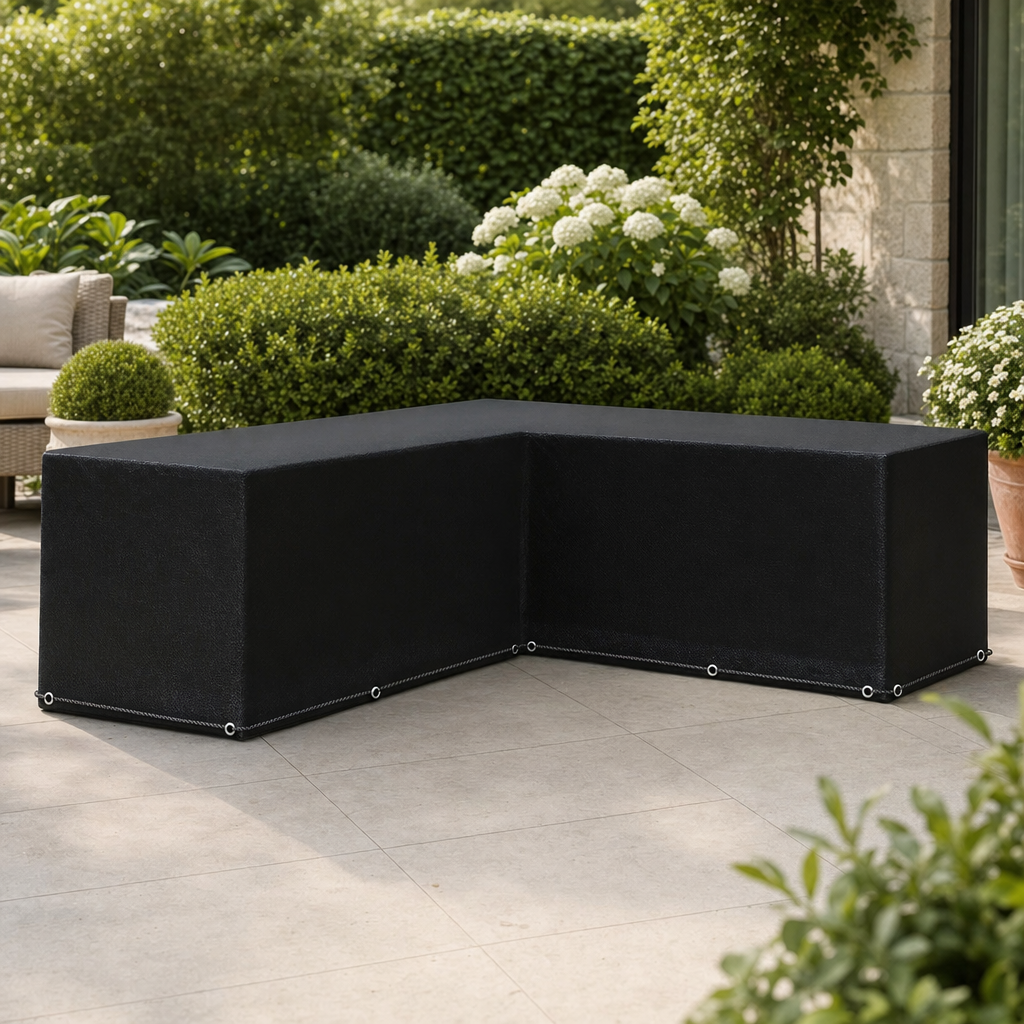 Loungeshield | L Vormige Tuinmeubelhoes 250x250x90 cm | L vorm tuinmeubelhoes loungeset hoes waterdichte tuinmeubelhoes
