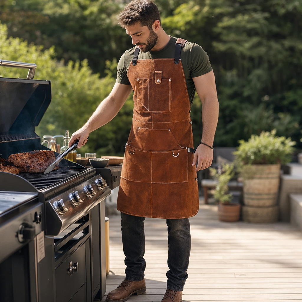Workguard | Robuuste Laswerkschort voor Klussen en BBQ | laswerkschort werkschort beschermschort klusschort