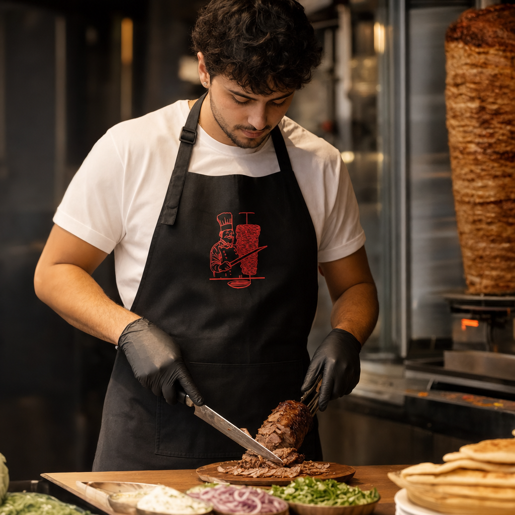 Chefaro | Doner Kebab Schort voor Keuken en Horeca | keukenschort horeca schort chef schort kookschort