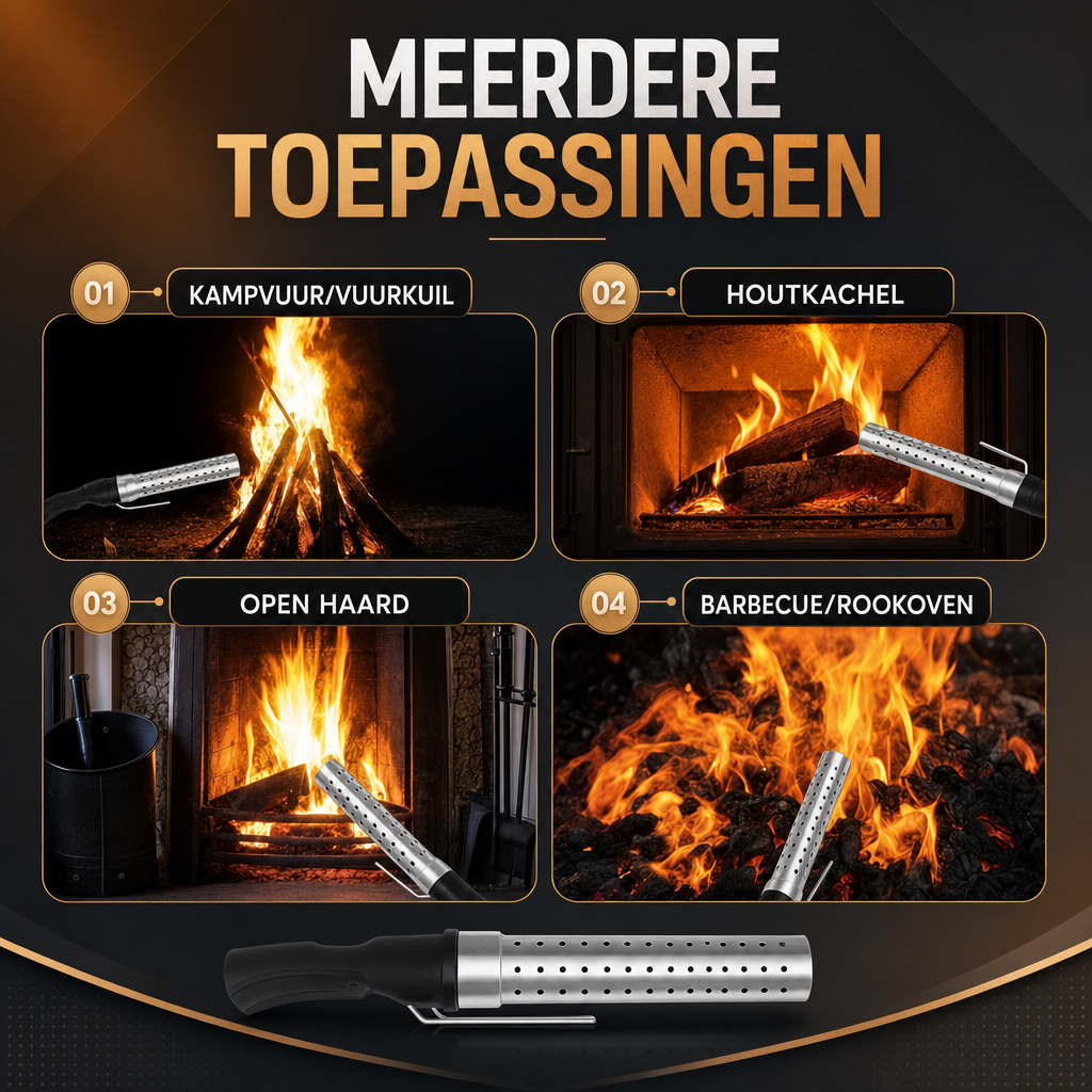 Kamaflame | Elektrische Kolenstarter voor Kamado BBQ | elektrische kolenstarter BBQ aansteker kamado starter