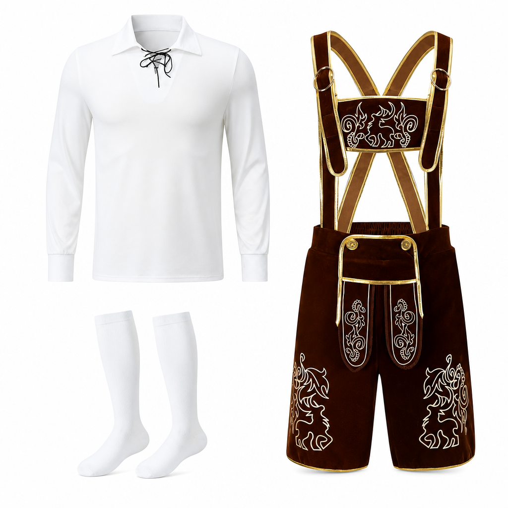 Heren Oktoberfest Kostuum - FestBrau - 3-Delige Set, Traditioneel en Comfortabel