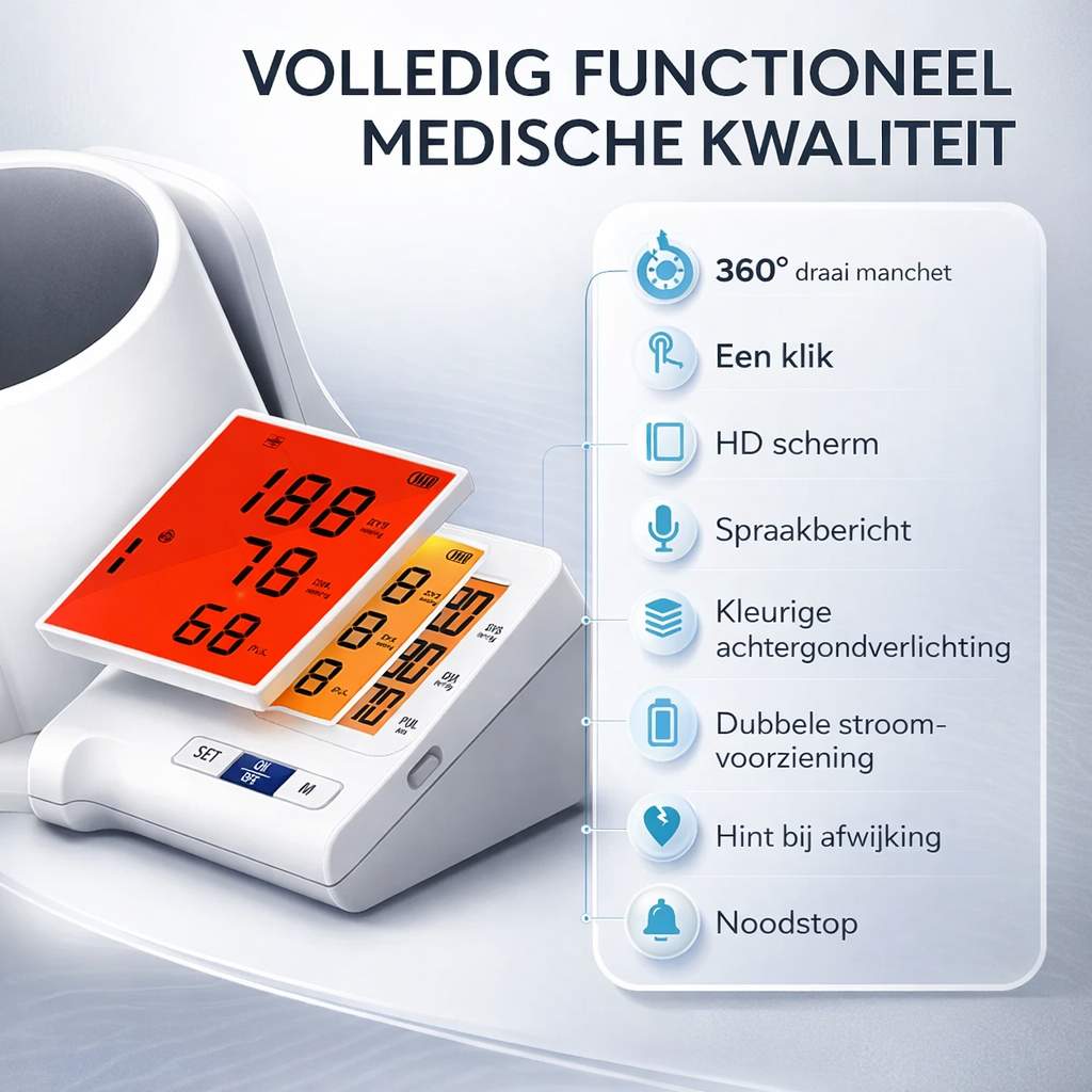 Digitale Bloeddrukmeter Arm | Direct Inzicht in Je Gezondheid
