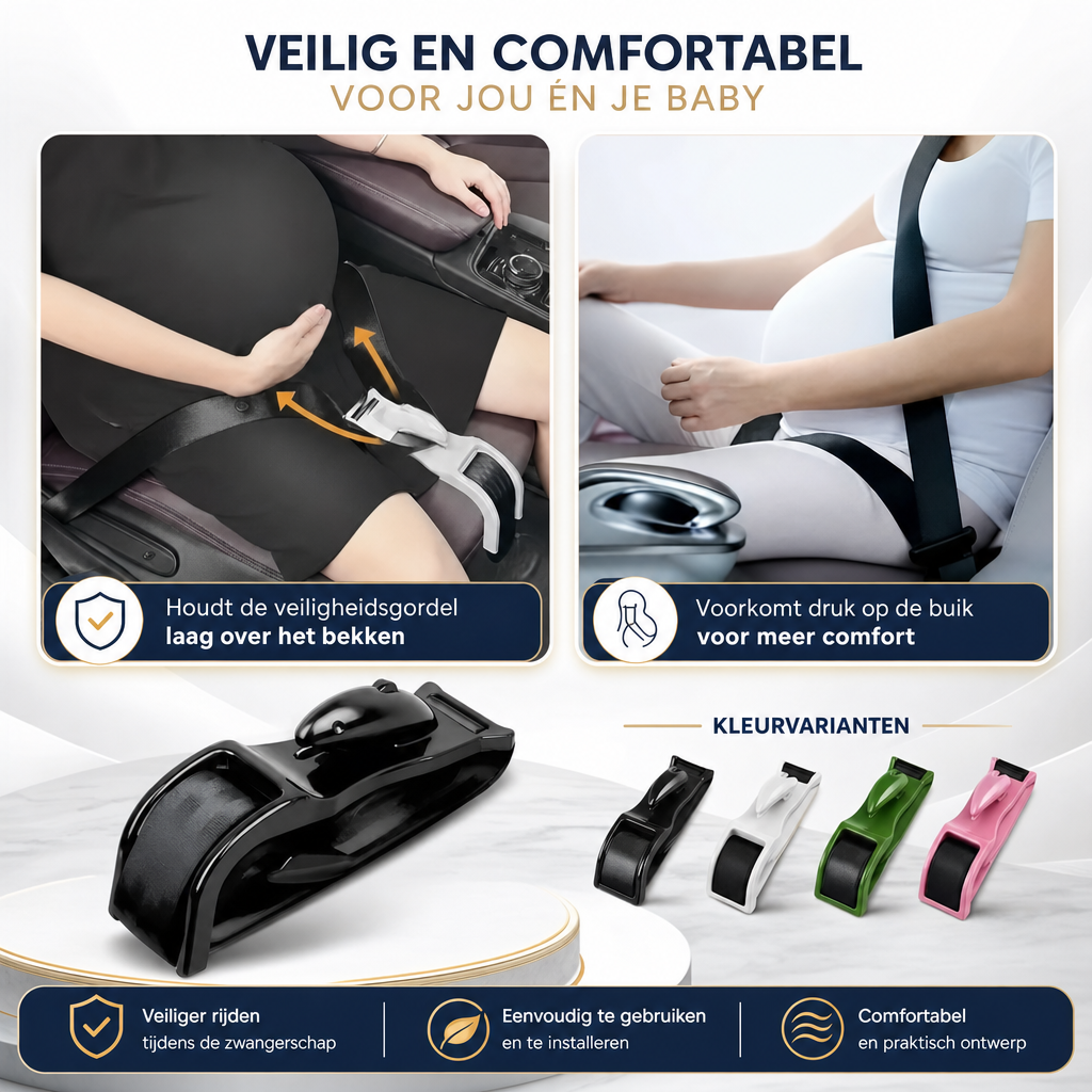 Maternova | Zwangerschapsgordel voor Auto Veiligheid | zwangerschapsgordel auto gordel zwangerschap autogordel comfort