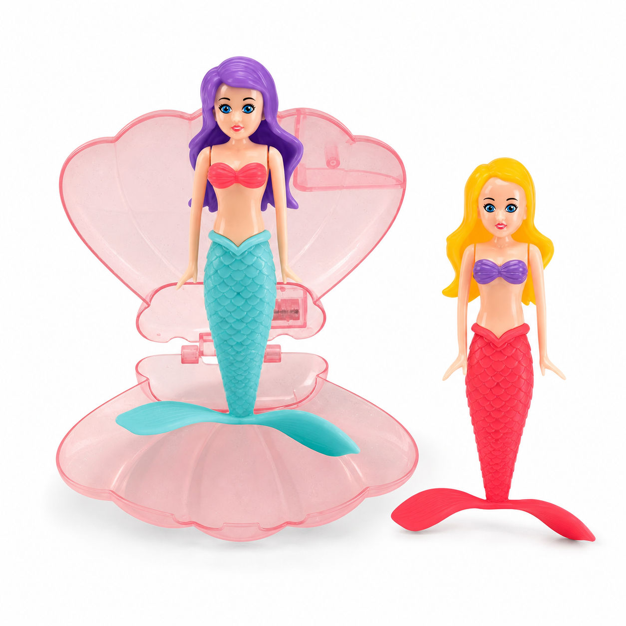 MermaidJoy | Zeemeermin zwembadspeelgoed | Zeemeermin Zwembad Speelgoed Schelp Schat – Roterend Drijvend Educatief Badspeelgoed, Leuk Cadeau voor Dochter en Kleuters